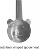 4 Pack Bear Short Handled Spoon Cute Animal Spoon 410 Stainless Steel Small Spoon